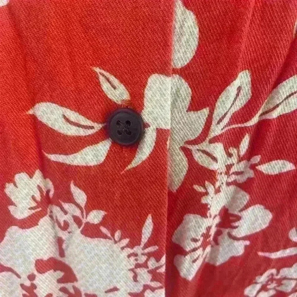 Wild Fable Orange Cream button-ip crop short sleeve - Picture 4 of 7